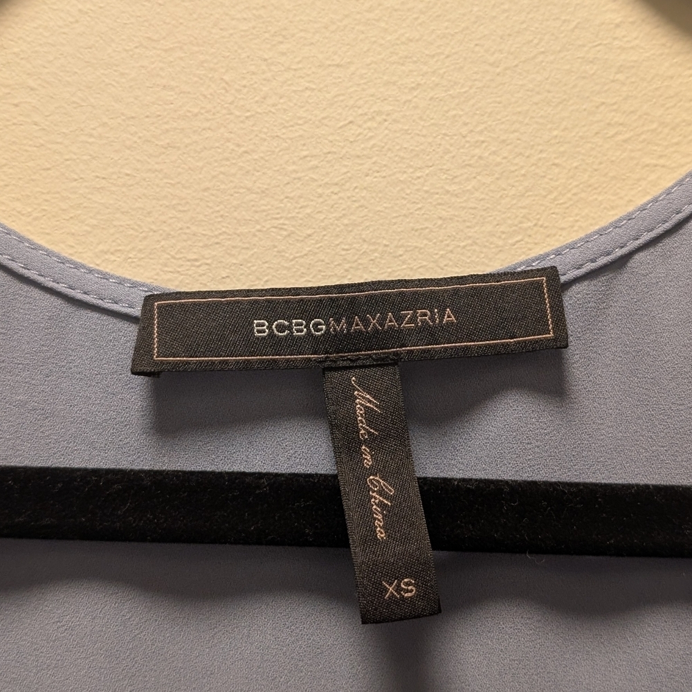 BCBG Max Azria Kyndal Hi-Low Dress Blue XS - Picture 6 of 7